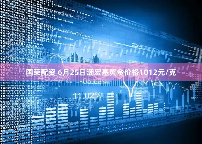国荣配资 6月25日潮宏基黄金价格1012元/克