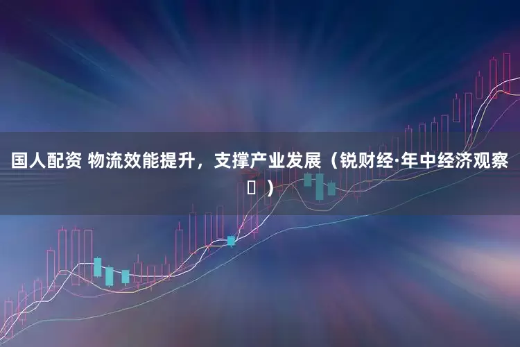 国人配资 物流效能提升，支撑产业发展（锐财经·年中经济观察⑬）